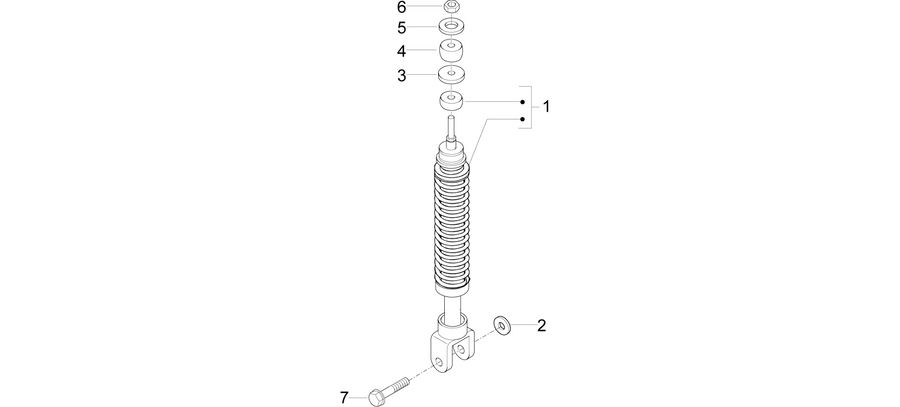Rear suspension - Shock absorber/s