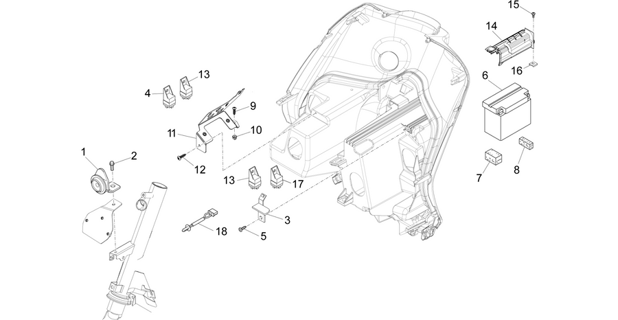 Remote control switches - Battery - Horn