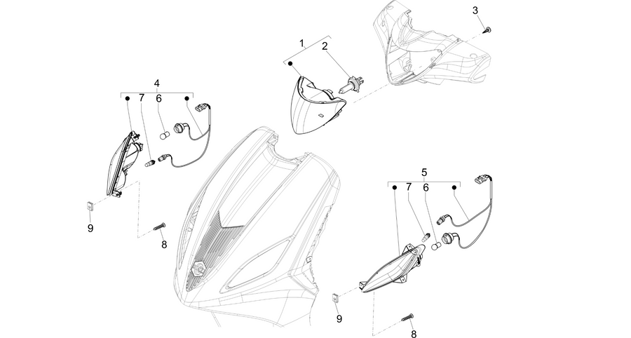 Front headlamps - Turn signal lamps