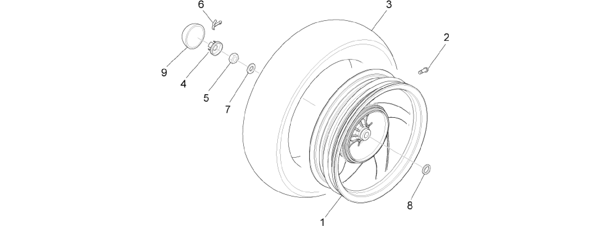Rear wheel