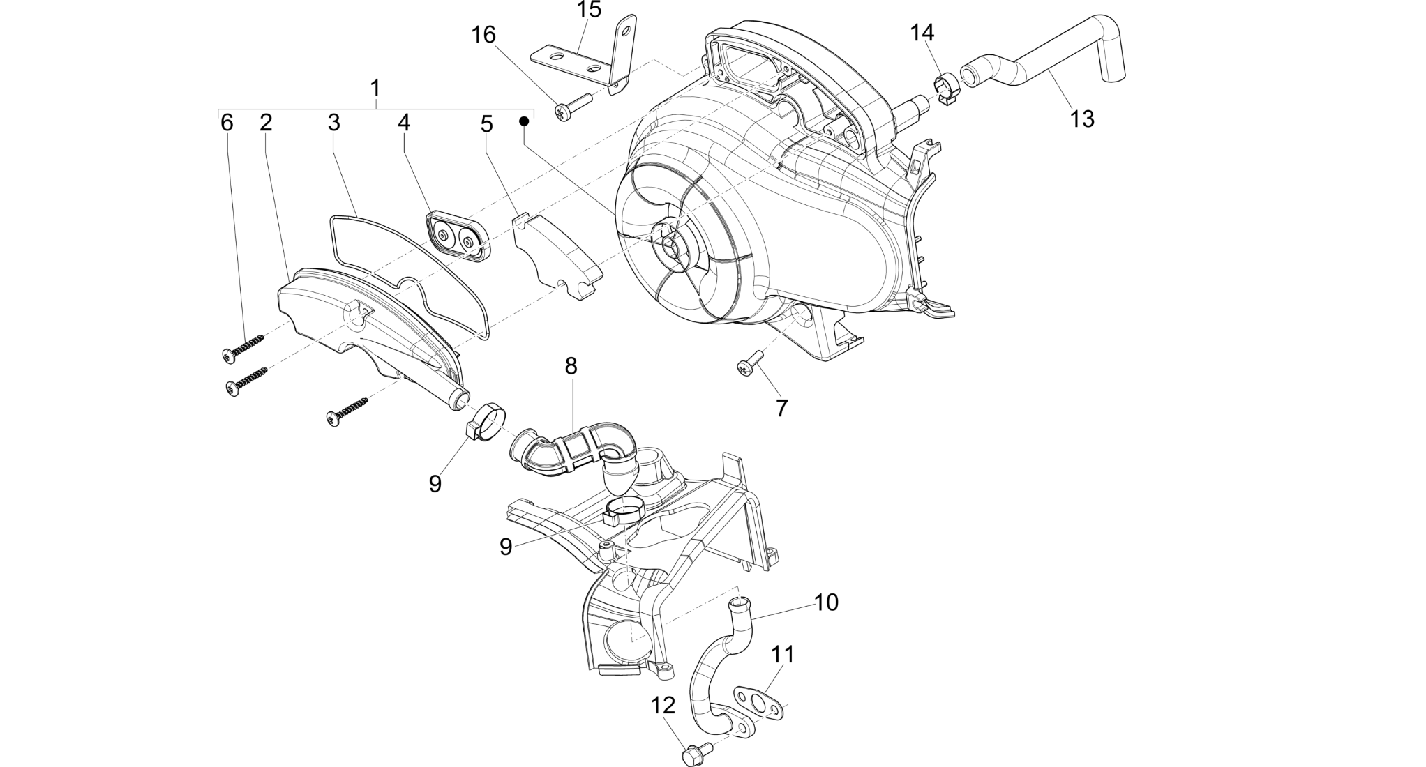 Secondary air box