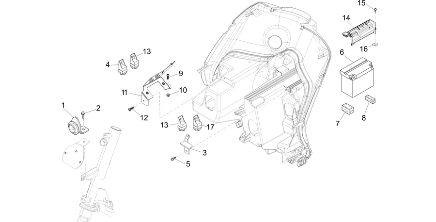Remote control switches - Battery - Horn