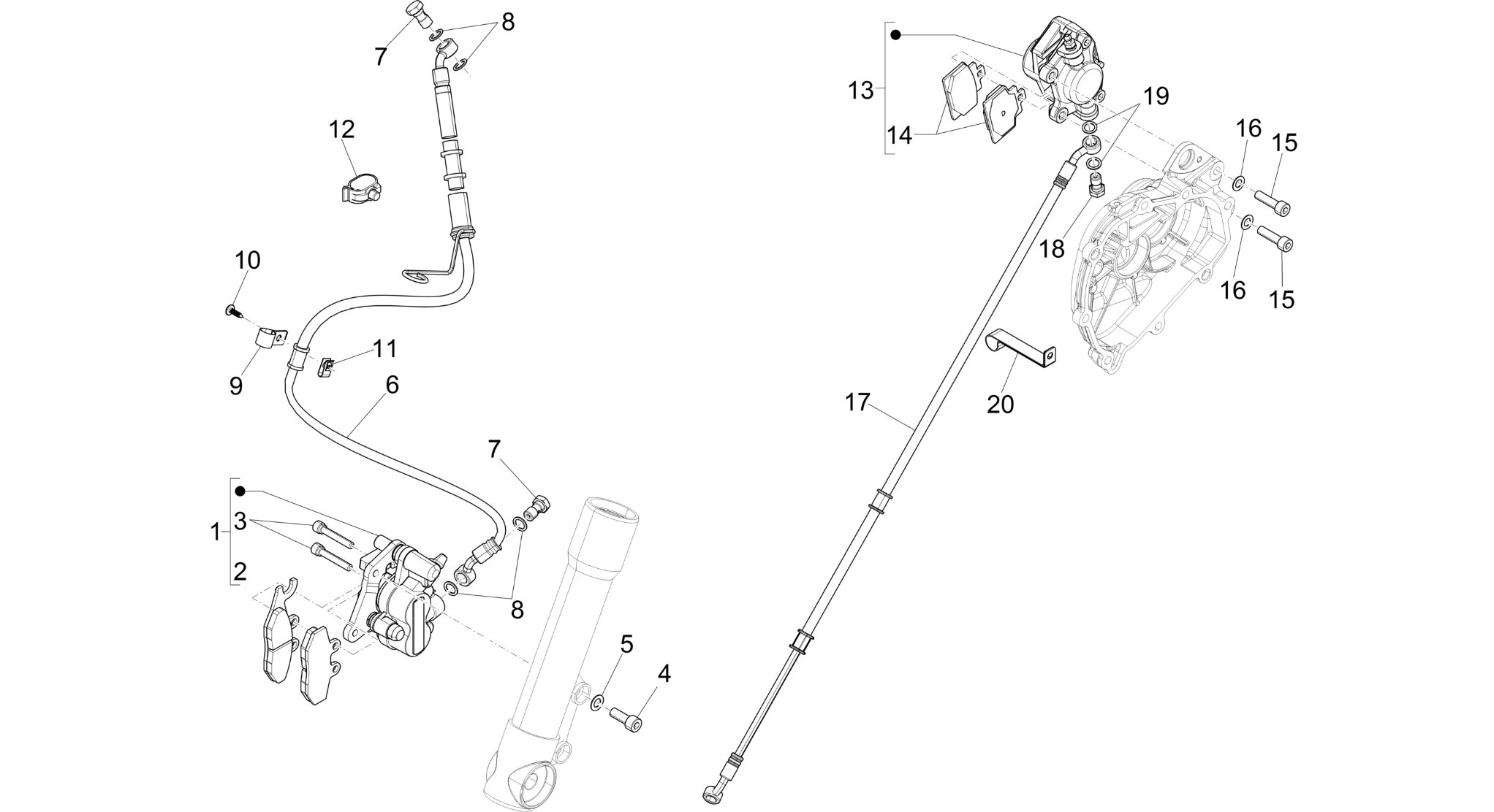 Brakes pipes - Calipers