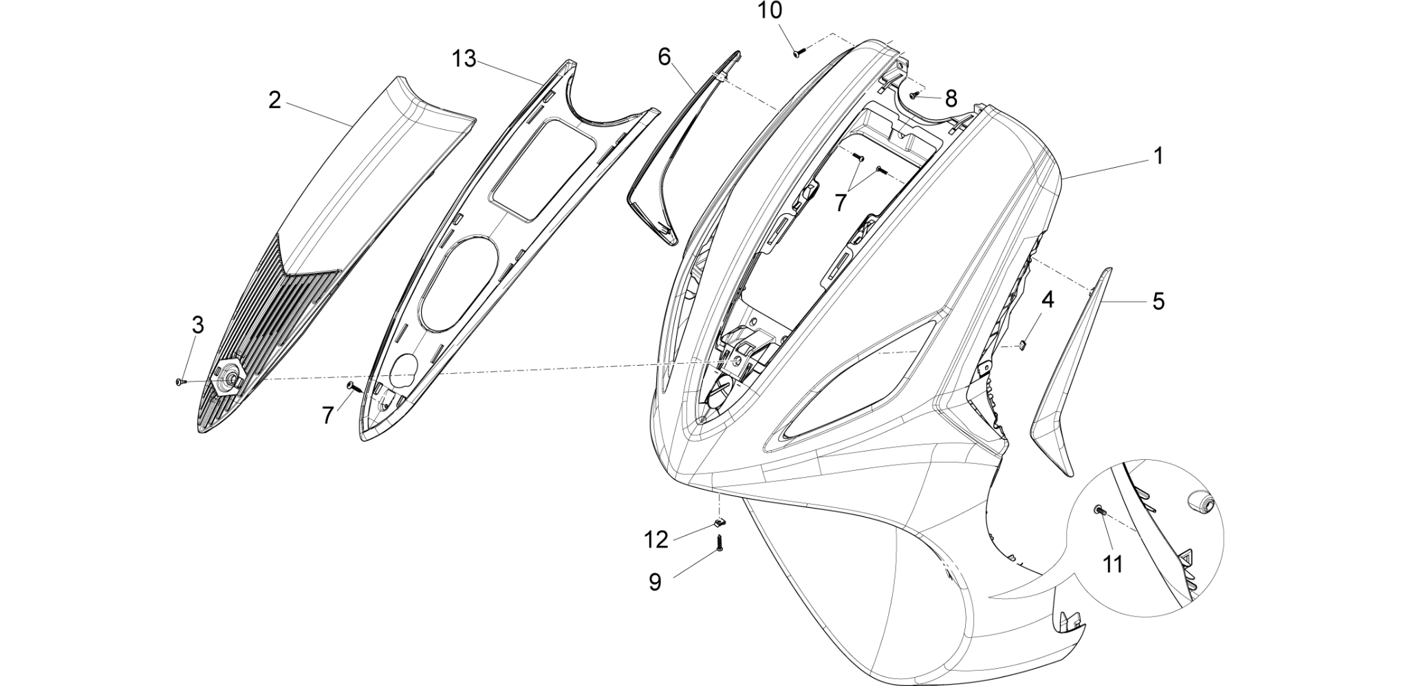 Front shield