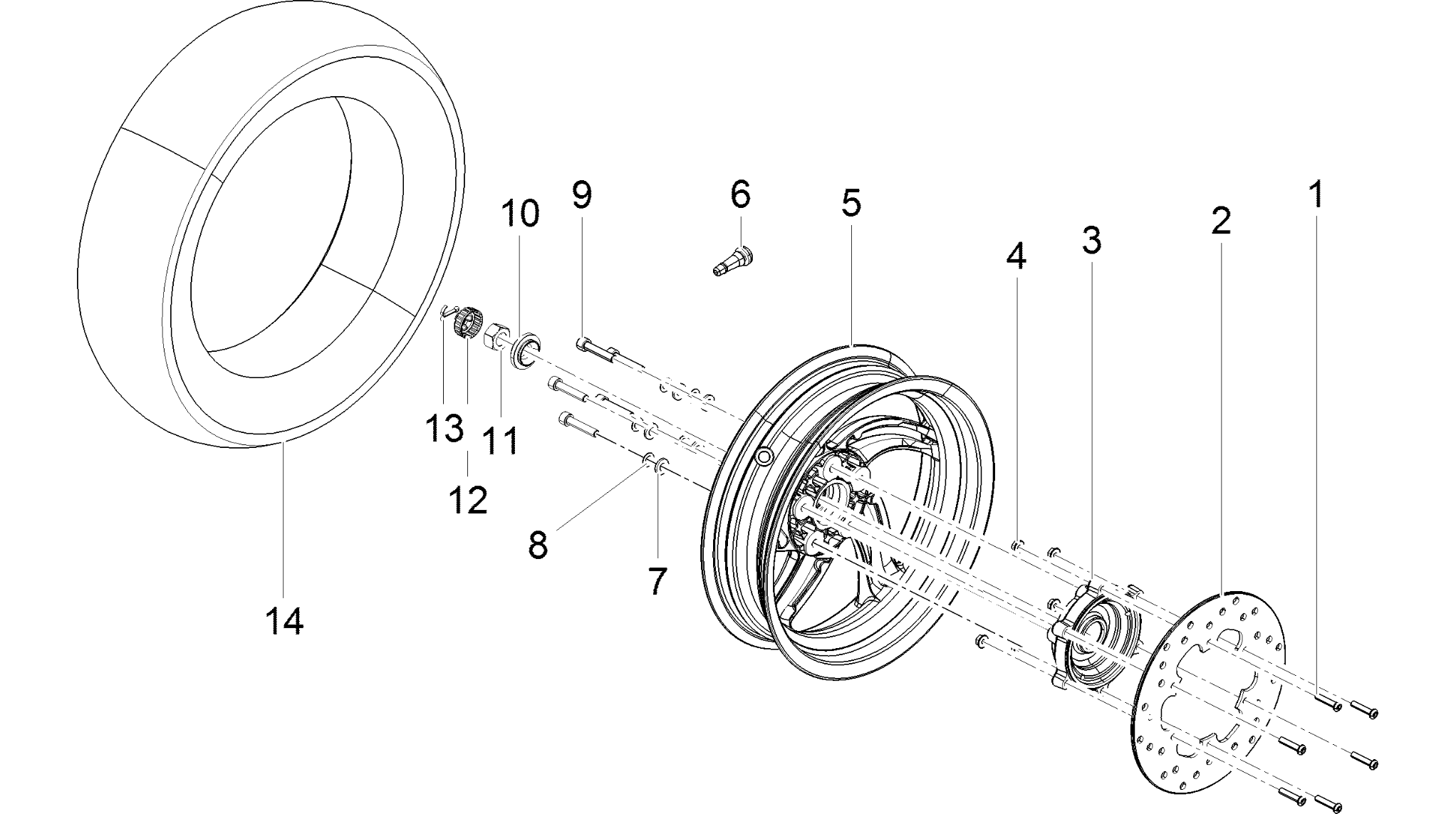 Rear wheel