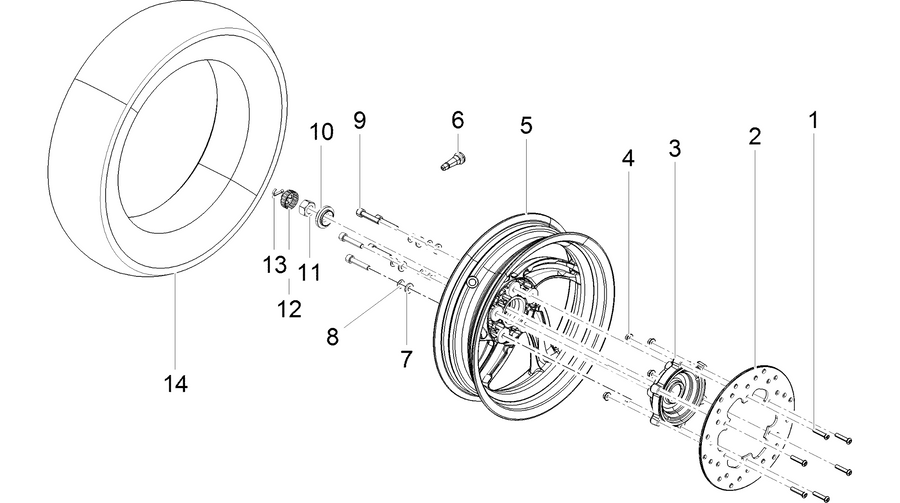 Rear wheel