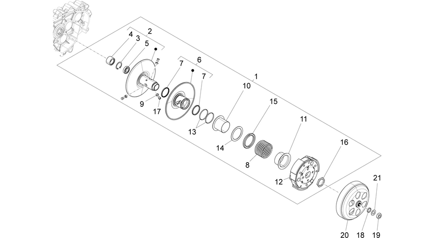 Driven pulley