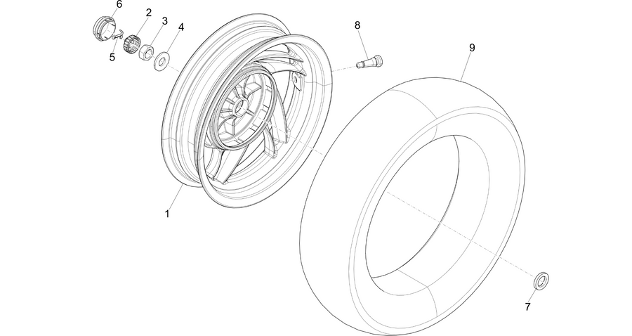 Rear wheel