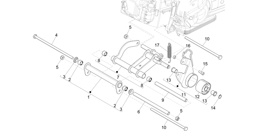 Swinging arm