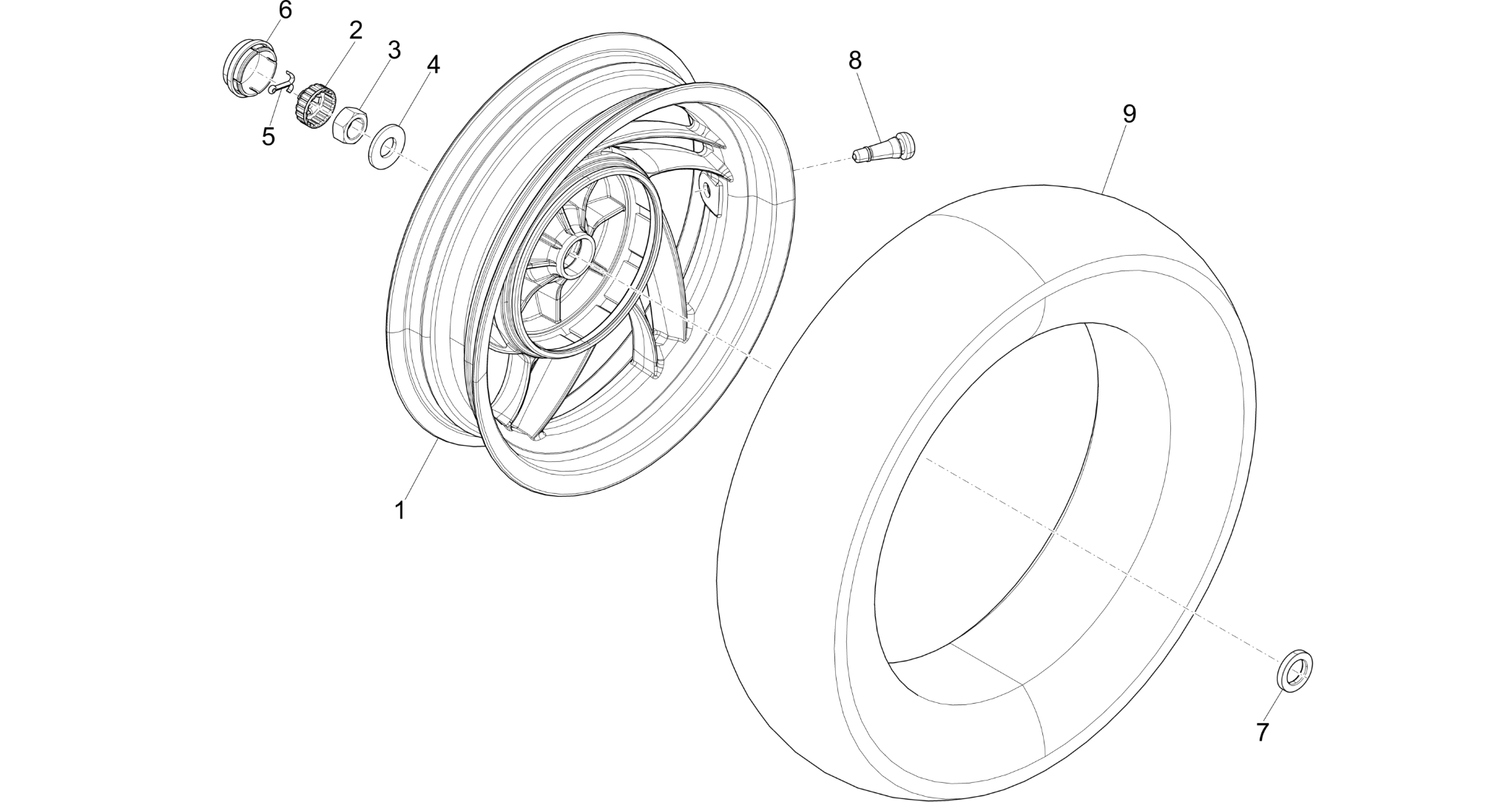 Rear wheel