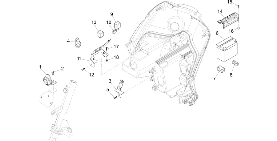 Remote control switches - Battery - Horn
