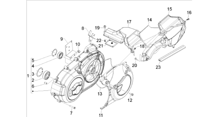 Crankcase cover - Crankcase cooling