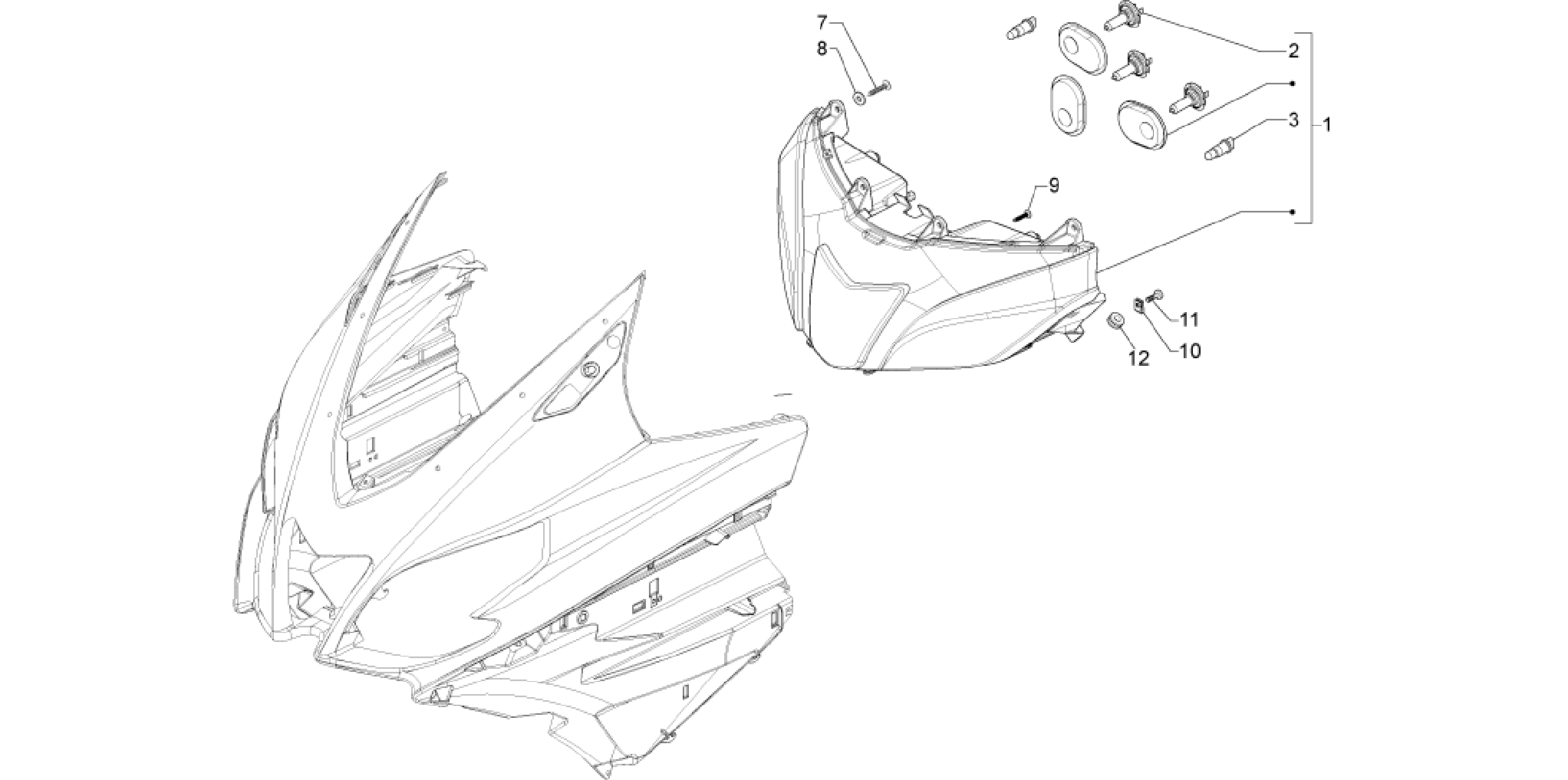 Front headlamps - Turn signal lamps