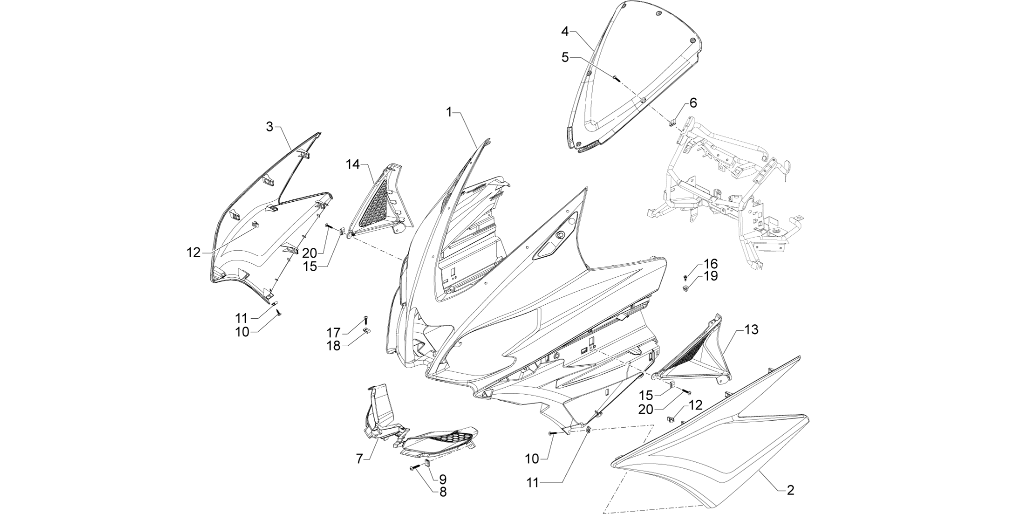Front shield