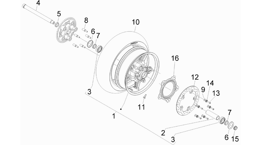 Rear wheel
