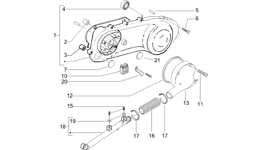 Crankcase cover - Crankcase cooling