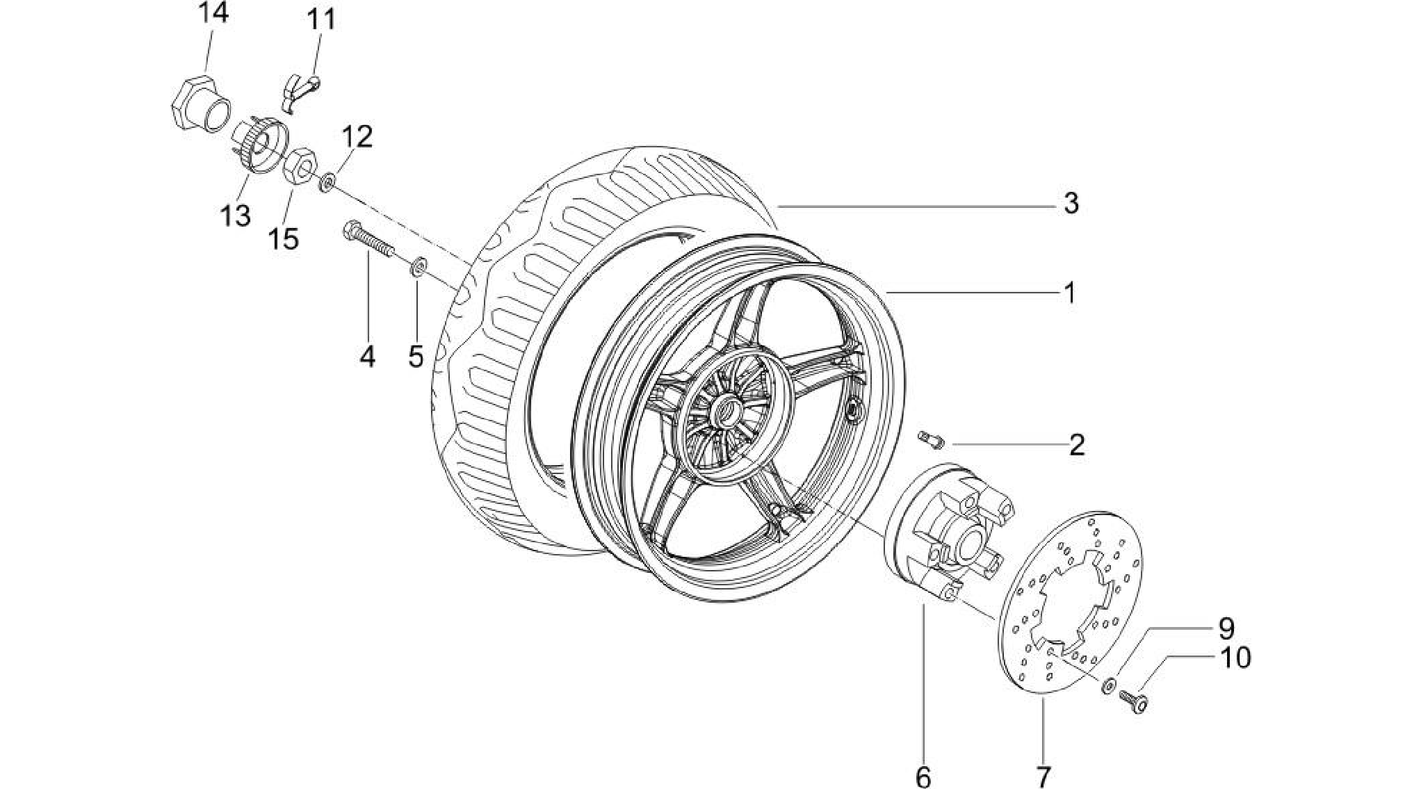 Rear wheel