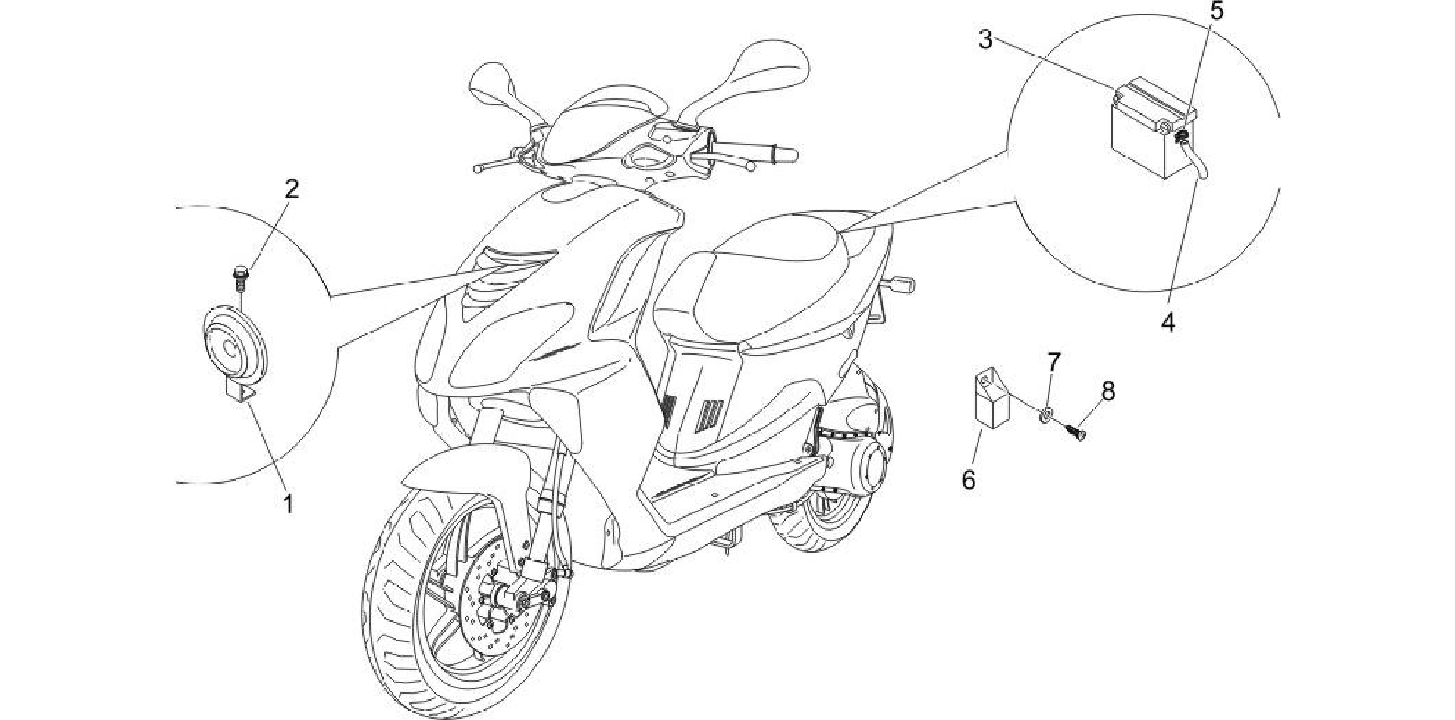 Remote control switches - Battery - Horn
