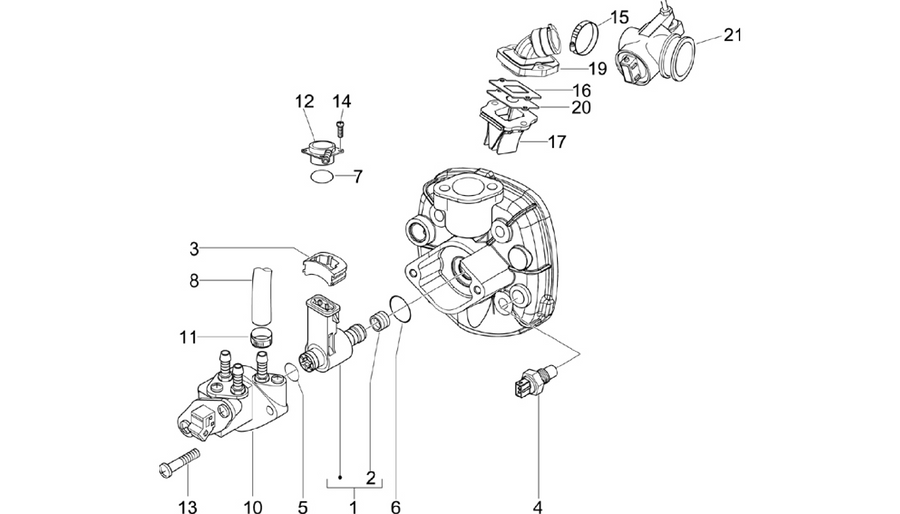 Throttle body - Injector - Induction joint