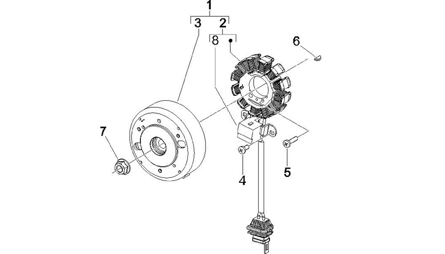 Flywheel magneto