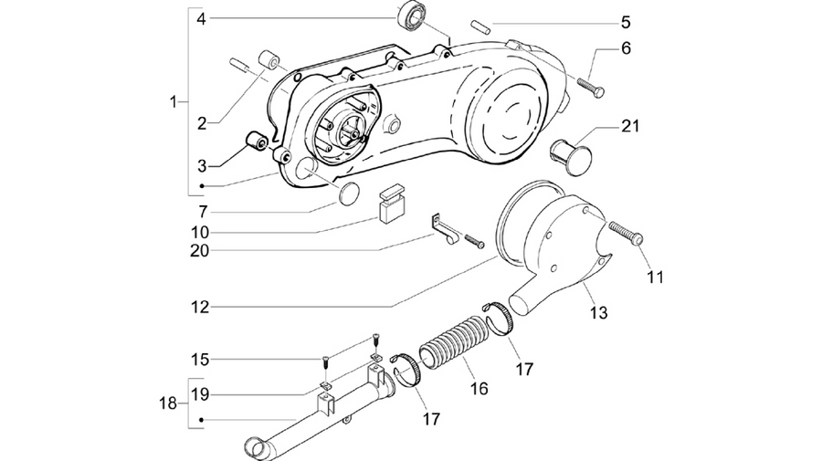 Crankcase cover - Crankcase cooling