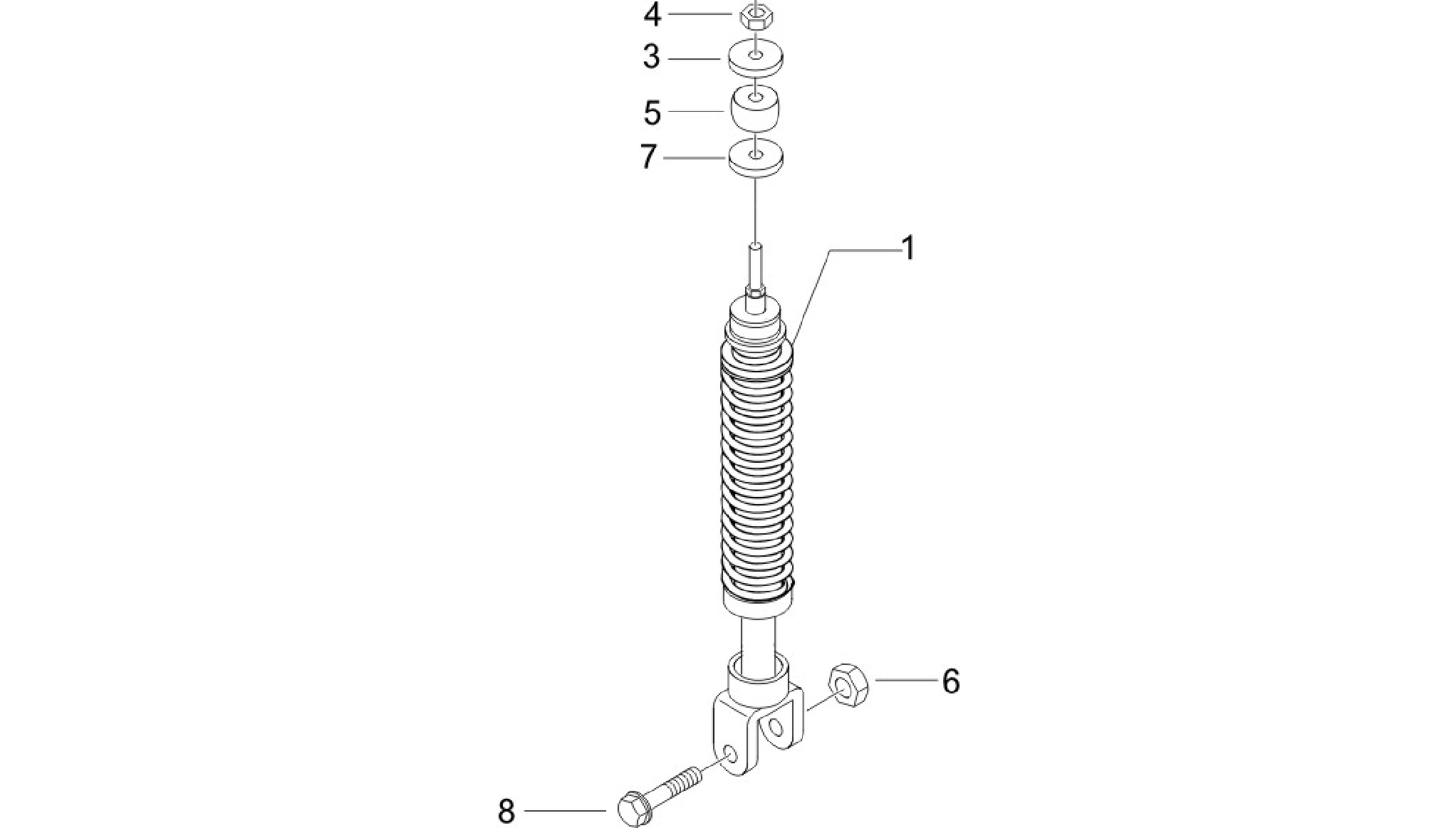 Rear suspension - Shock absorber/s