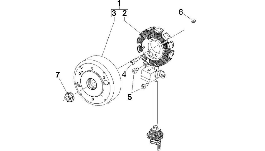 Flywheel magneto