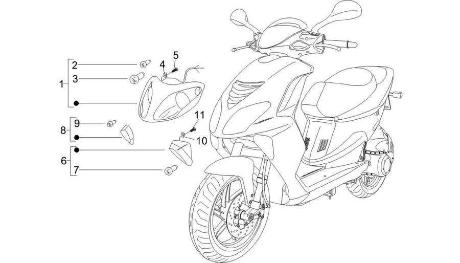 Front headlamps - Turn signal lamps