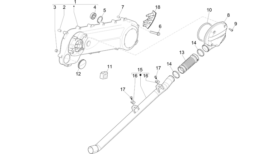 Crankcase cover - Crankcase cooling