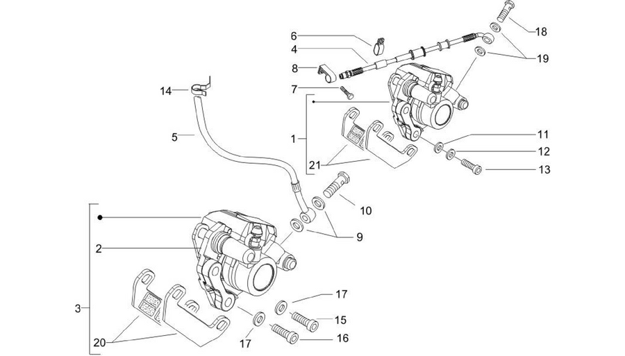 Brakes pipes - Calipers