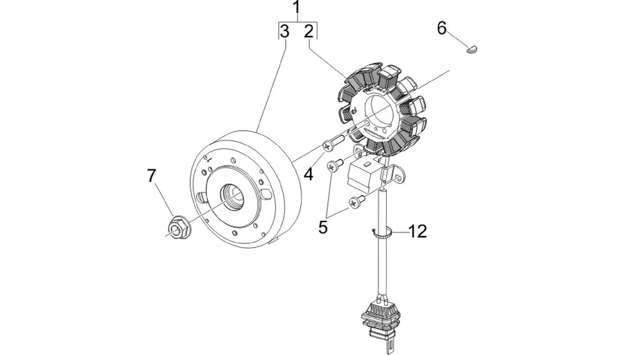 Flywheel magneto