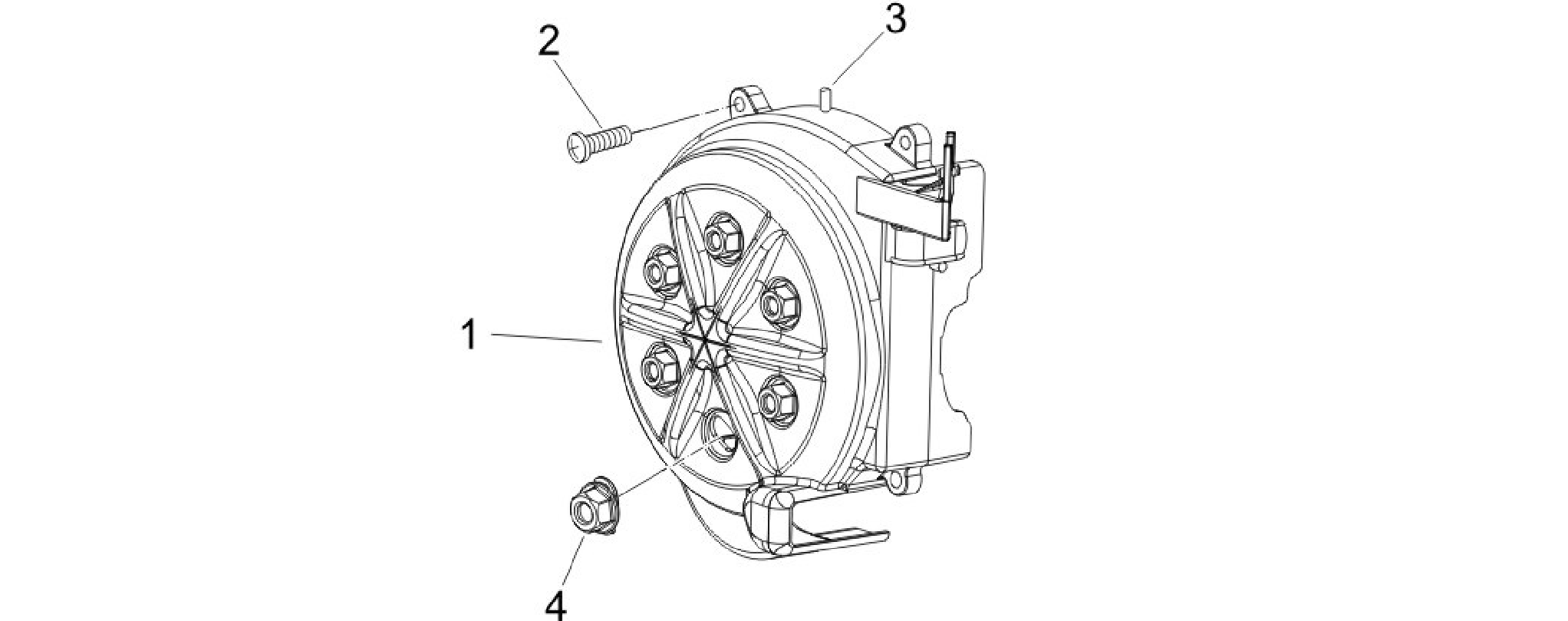 Flywheel magneto cover - Oil filter