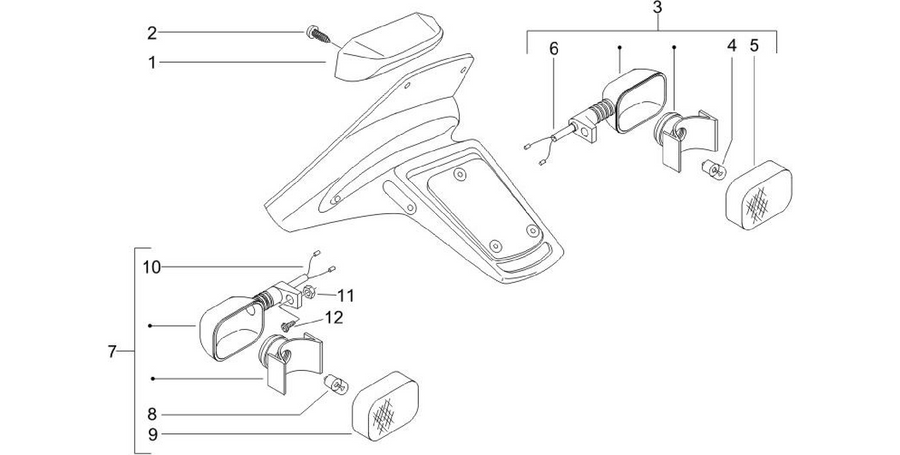 Rear headlamps - Turn signal lamps