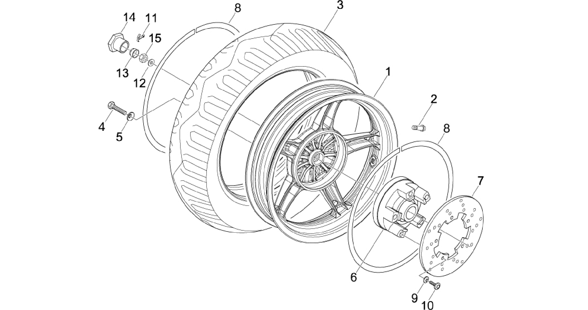 Rear wheel