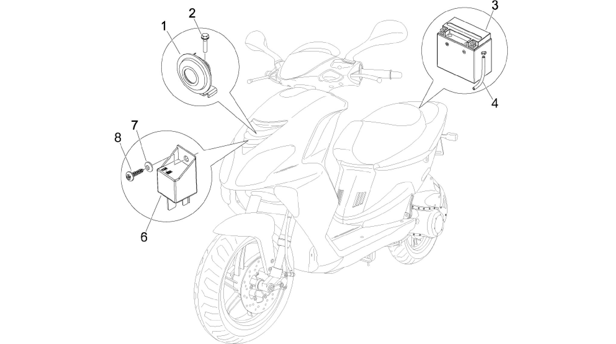 Remote control switches - Battery - Horn