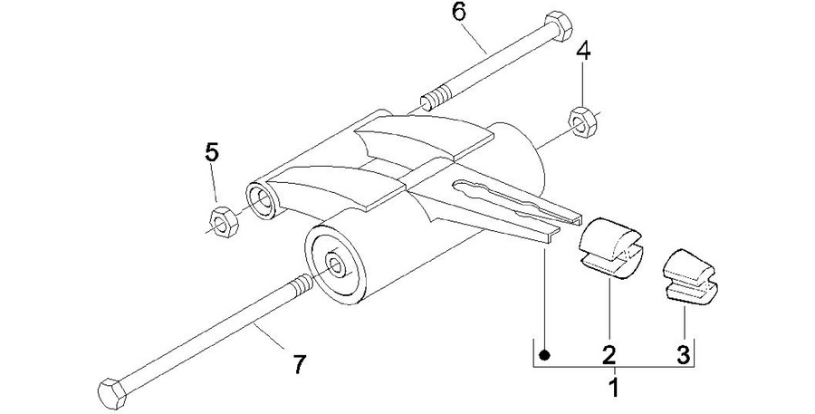 Swinging arm