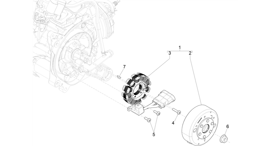 Flywheel magneto