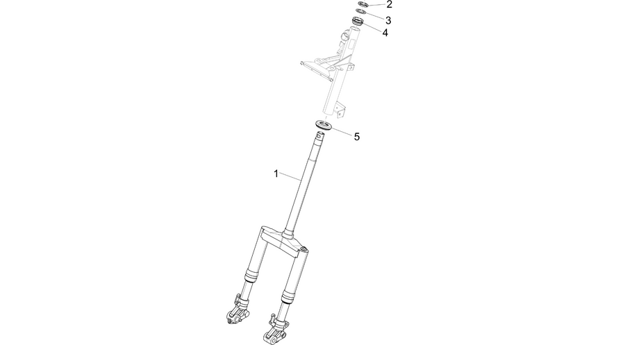 Fork/steering tube - Steering bearing unit