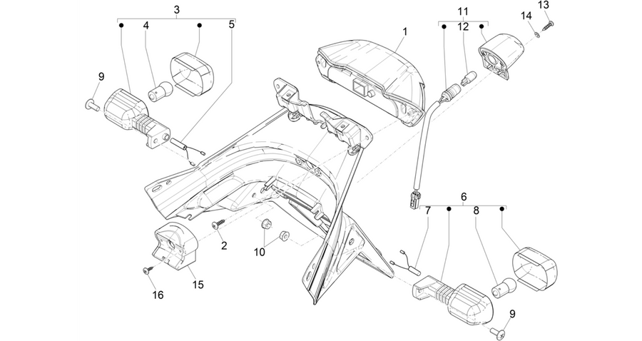 Rear headlamps - Turn signal lamps