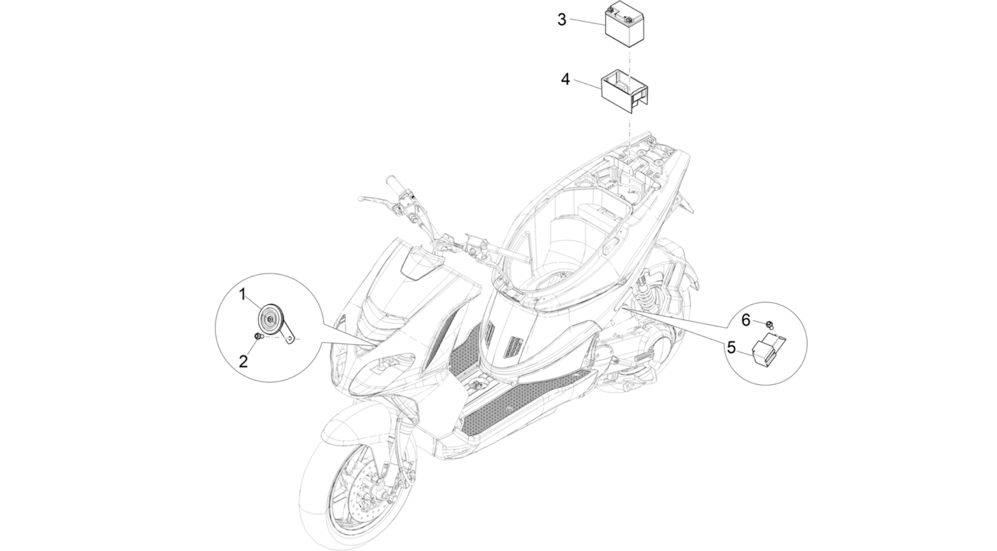 Remote control switches - Battery - Horn