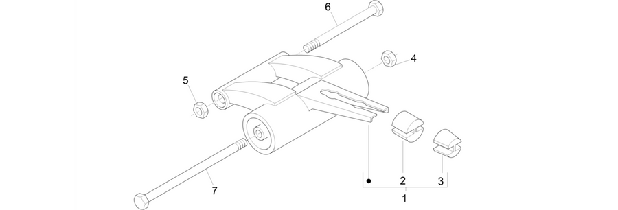 Swinging arm