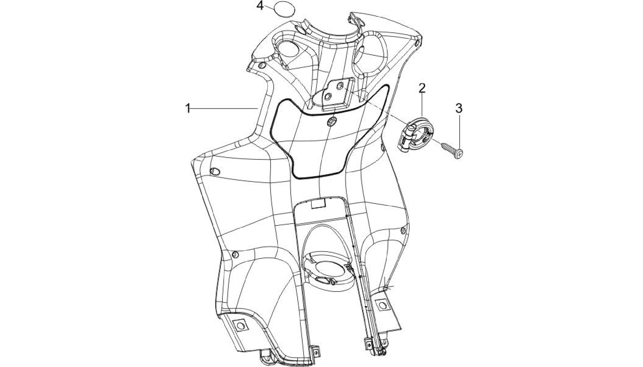 Front glove-box - Knee-guard panel