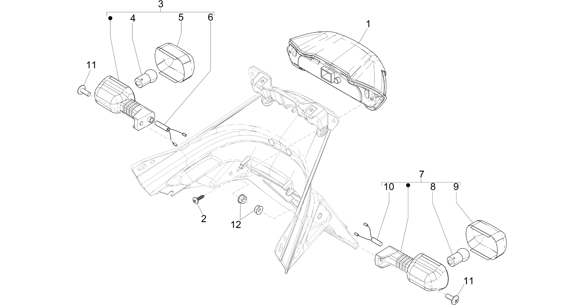 Rear headlamps - Turn signal lamps