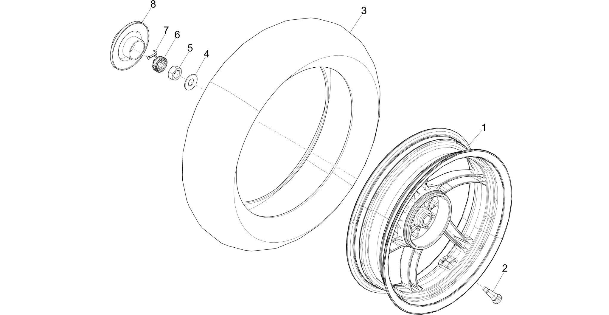 Rear wheel