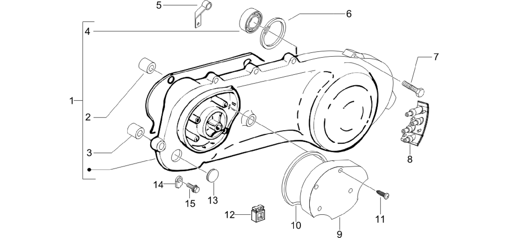 Crankcase cover - Crankcase cooling