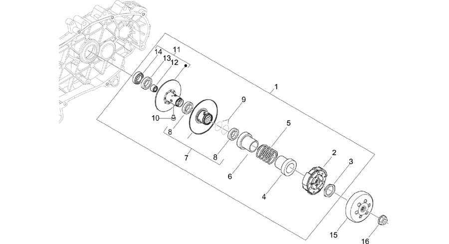 Driven pulley
