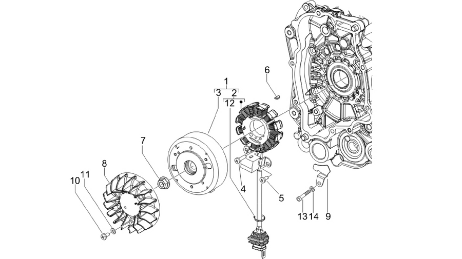 Flywheel magneto