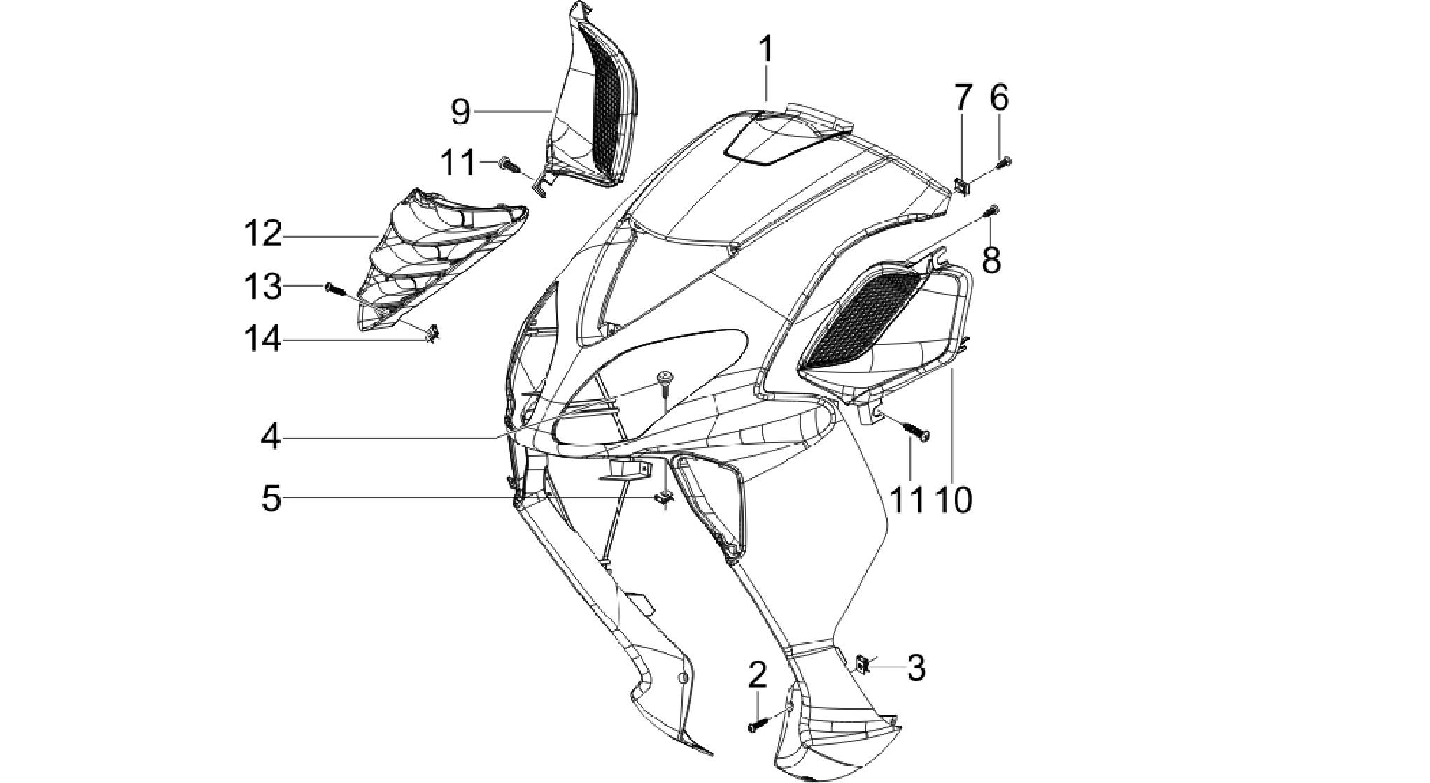 Front shield