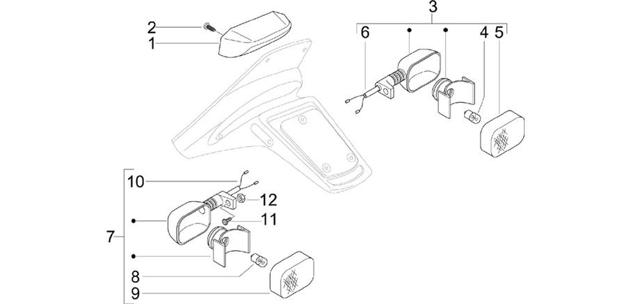 Rear headlamps - Turn signal lamps