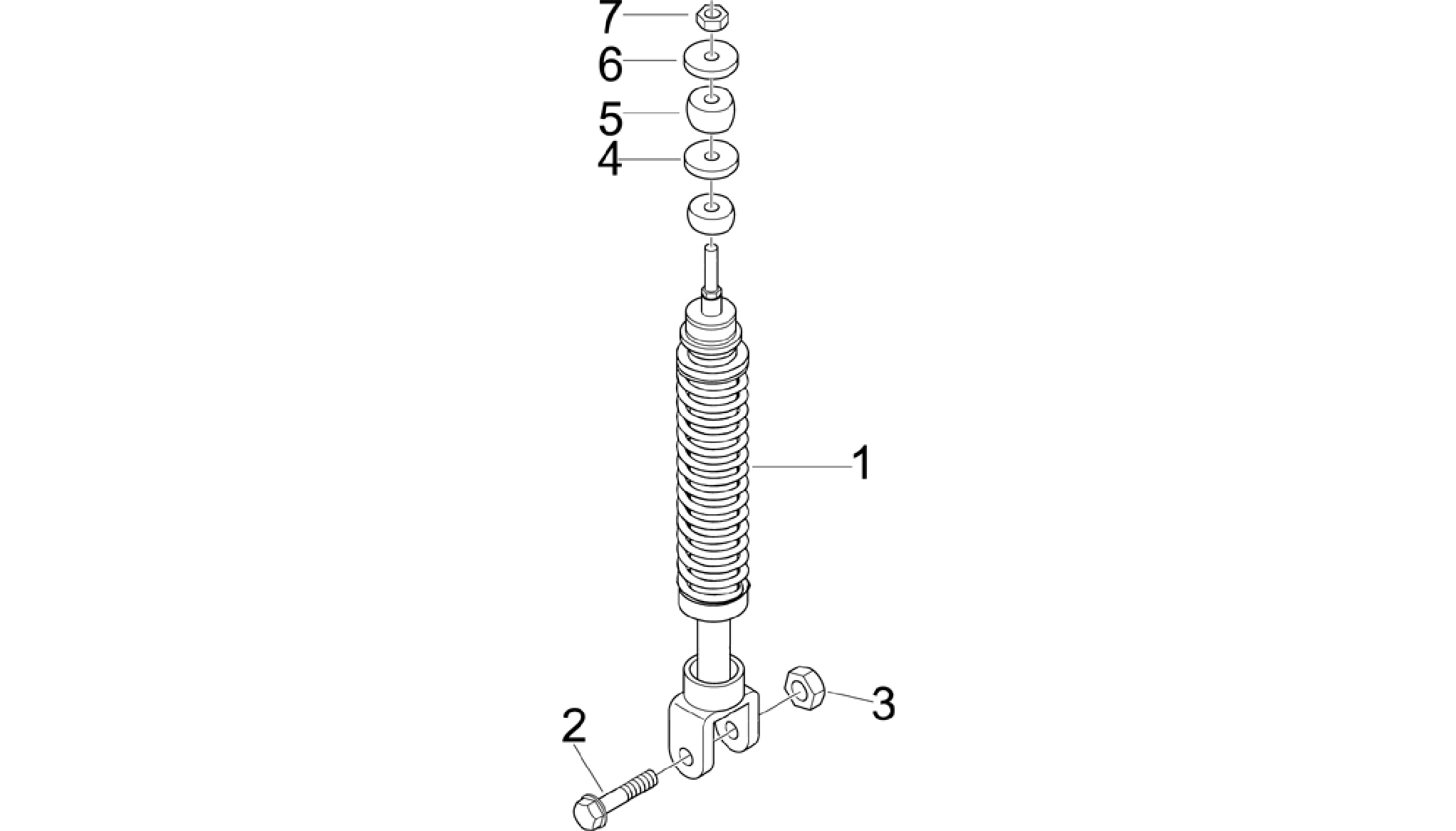 Rear suspension - Shock absorber/s